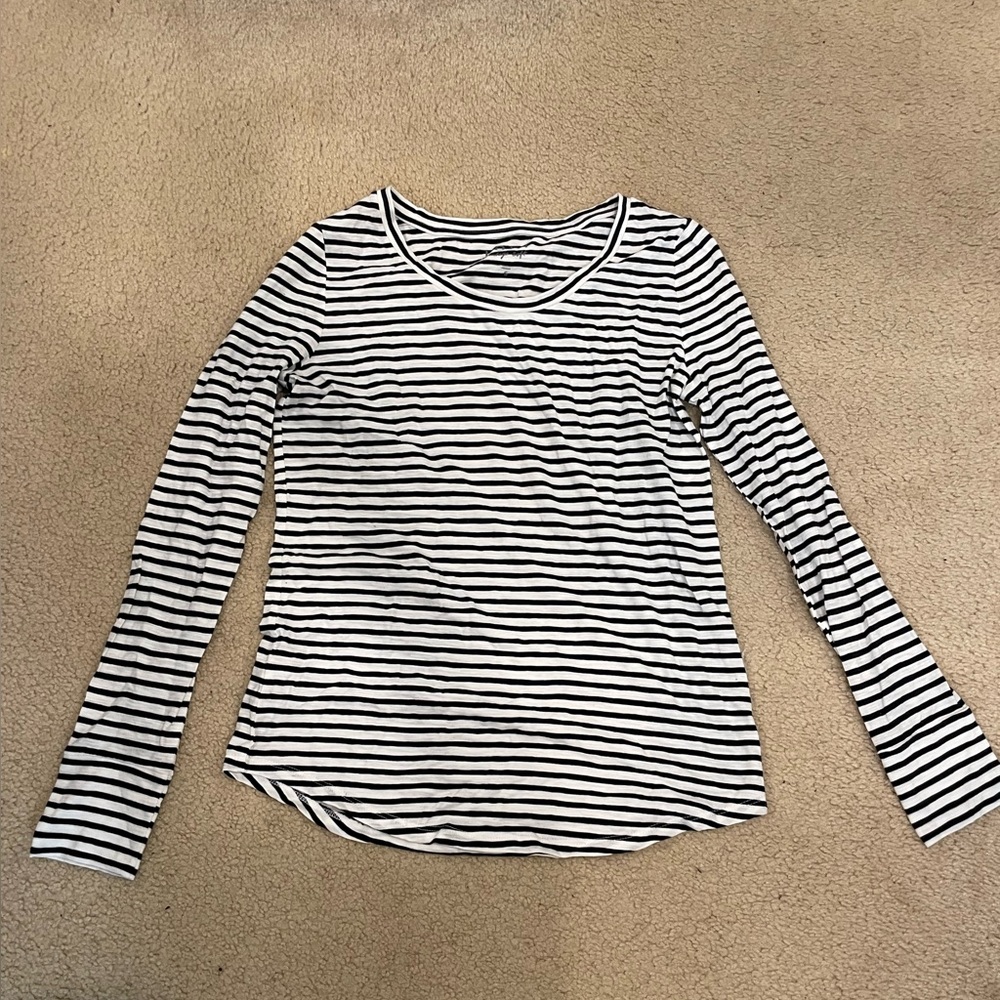 Loft Long Sleeve Striped Tee